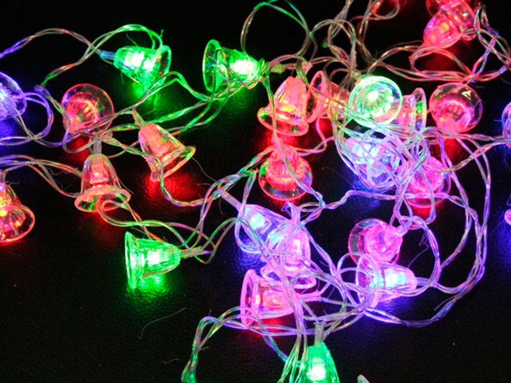 

Гирлянда Золотая сказка Колокольчики 30 ламп 5m Multicolore 56804/591034, Колокольчики