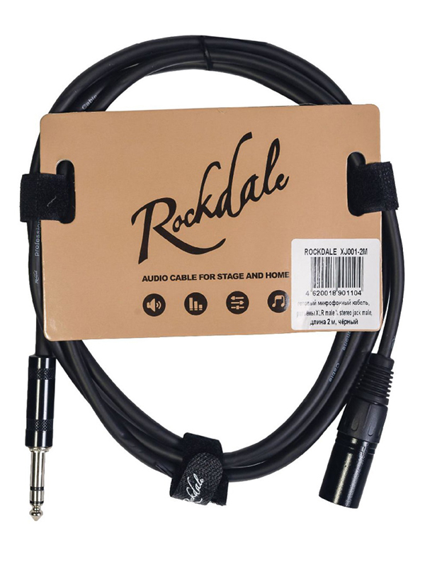 

Rockdale XLR - Stereo Jack 2m XJ001-2M, XJ001-2M
