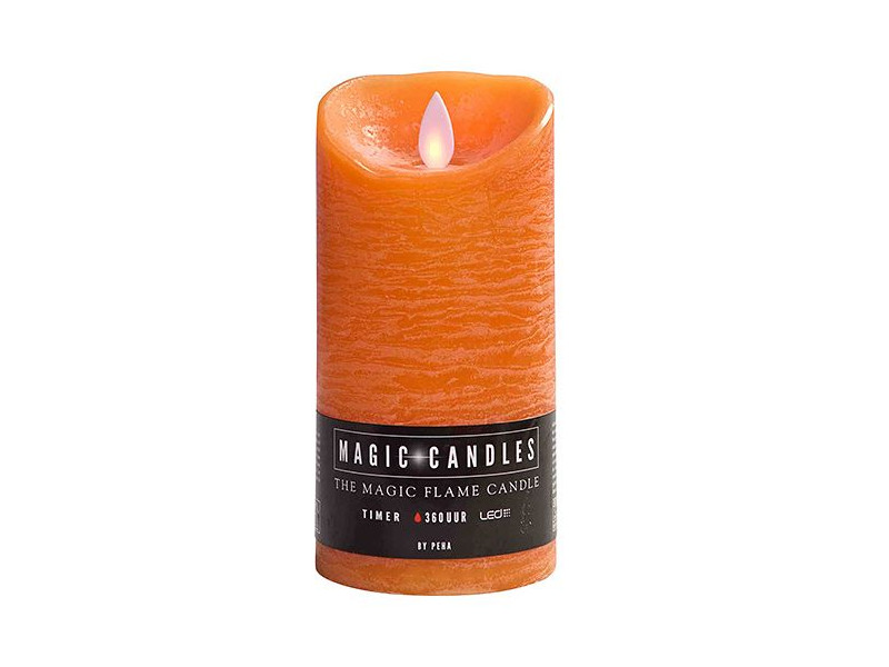 фото Светодиодная свеча peha magic мерцающая 7.5x15cm orange mb-20201