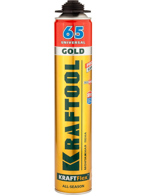 фото Пена пена монтажная kraftool gold 65 850ml 41194