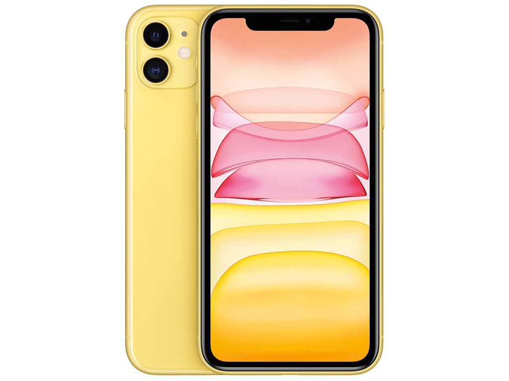 Сотовый телефон Apple iPhone 11 256 ГБ RU, желтый, Slimbox