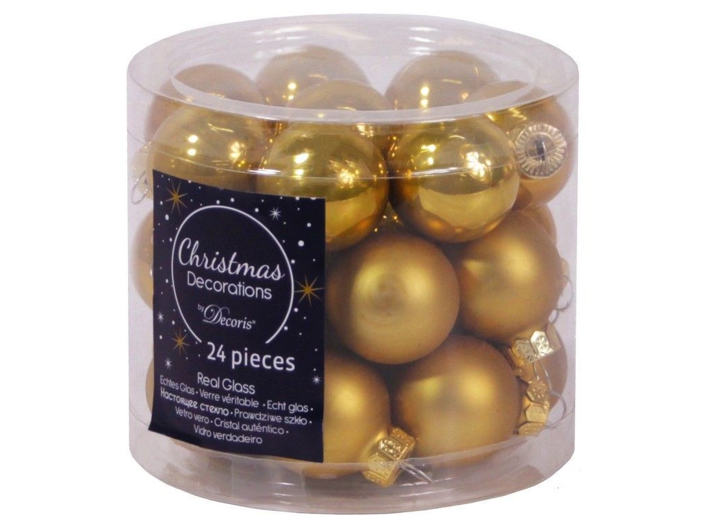 

Набор шаров Kaemingk Делюкс 25mm 24шт Gold 010255, Kaemingk Делюкс
