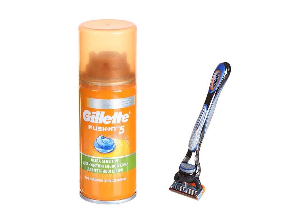 

Бритва Gillette Fusion + 1 кассета + Гель 7702018483198, 7702018483198