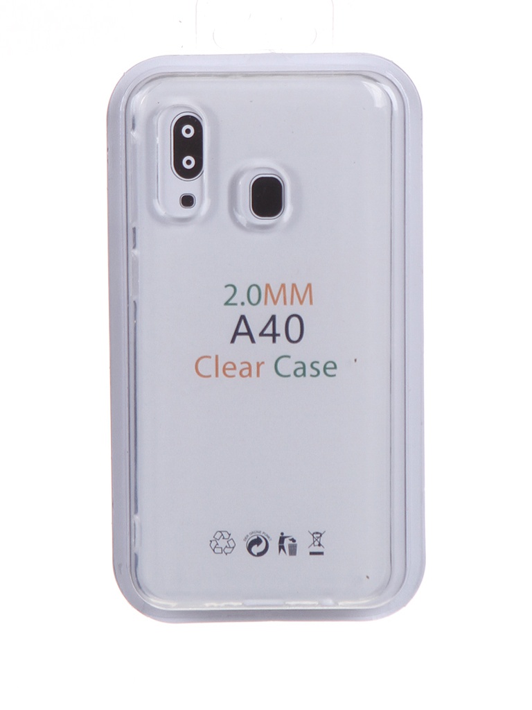 фото Чехол eva для samsung galaxy a40 transparent tr-a40