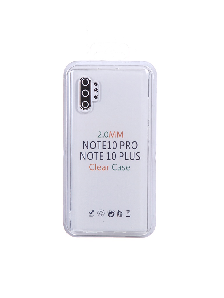 фото Чехол eva для samsung galaxy note 10 plus transparent tr-note10p