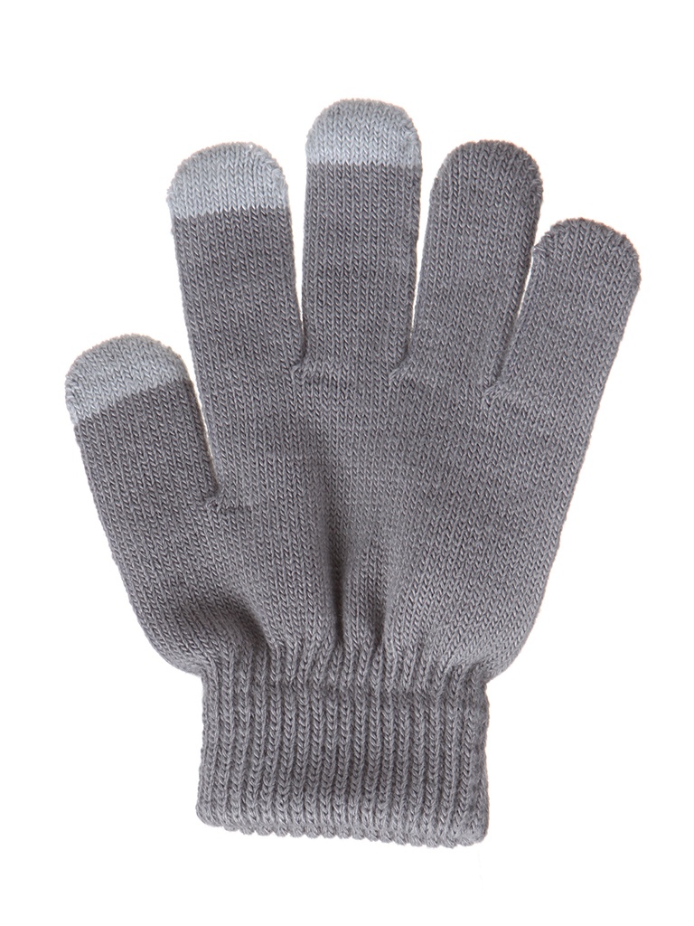 фото Теплые перчатки для сенсорных дисплеев activ детские grey 124441