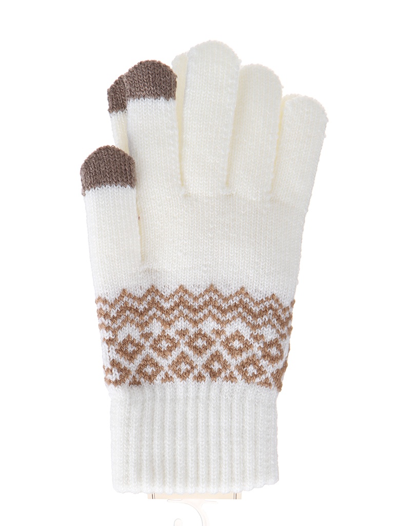 фото Теплые перчатки для сенсорных дисплеев activ fashion white 123216