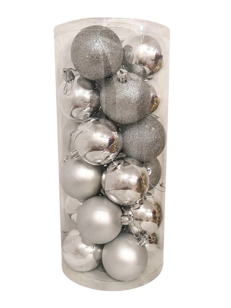 

Набор шаров Hungzhou 6cm 24шт Silver НБ-2462, НБ-2462