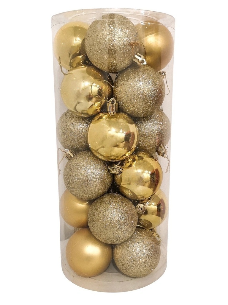 

Набор шаров Hangzhou 6cm 24шт Gold НБ-2461, НБ-2461