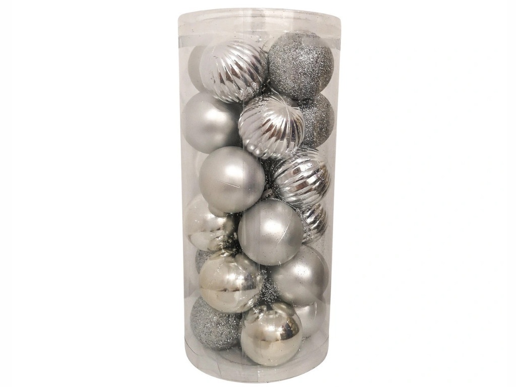 

Набор шаров Hungzhou 4cm 24шт Silver НБ-2443, НБ-2443