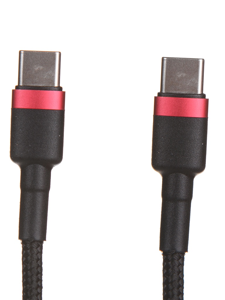 Аксессуар Baseus Cafule PD 2.0 100W Flash Charging USB - Type-C 2m Red-Black CATKLF-AL91 кабель baseus cafule usb type c usb type c 2m pd2 0 100w black red catklf al91