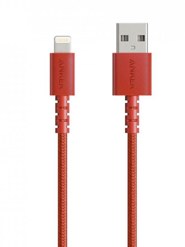Аксессуар Anker PowerLine Select+ USB-A - Lightning 90cm Red A8012H91