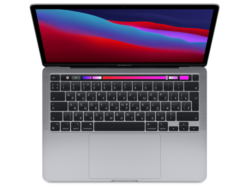 фото Ноутбук apple macbook pro 13 (2020) space grey myd92ru/a (apple m1/8192mb/512gb ssd/wi-fi/bluetooth/cam/13.3/2560x1600/mac os)
