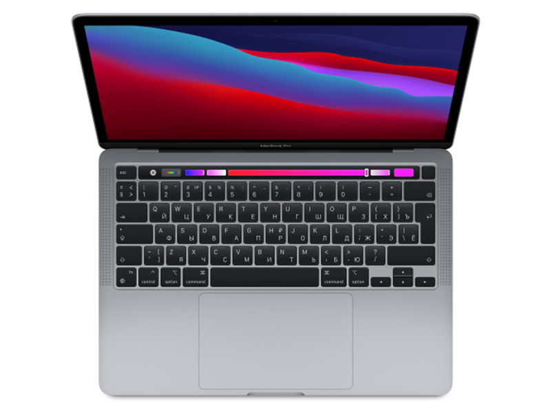 фото Ноутбук apple macbook pro 13 (2020) space grey myd82ru/a (apple m1/8192mb/256gb ssd/wi-fi/bluetooth/cam/13.3/2560x1600/mac os)