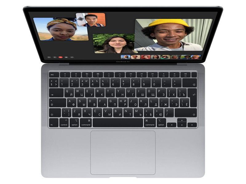 Ноутбук APPLE MacBook Air 13 (2020) Silver MGN93RU/A (Apple M1/8192Mb/256Gb SSD/Wi-Fi/Bluetooth/Cam/13.3/2560x1600/Mac OS)