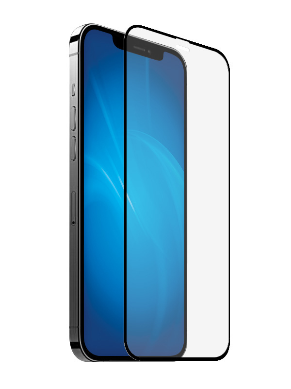 Zakazat.ru: Закаленное стекло DF для iPhone 12 / 12 Pro Full Screen Full Glue Black Frame iColor-25