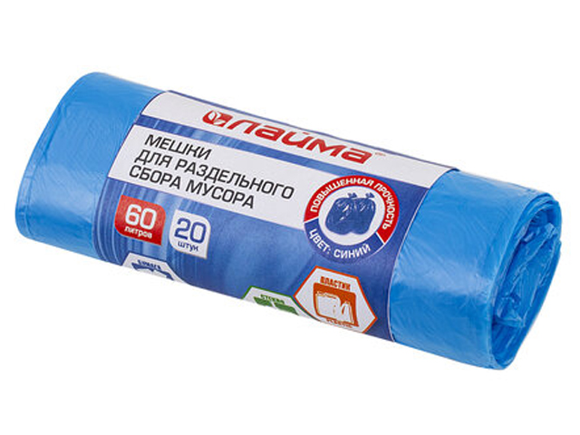 

Пакет Лайма 60L 20шт Blue 606703, 606703