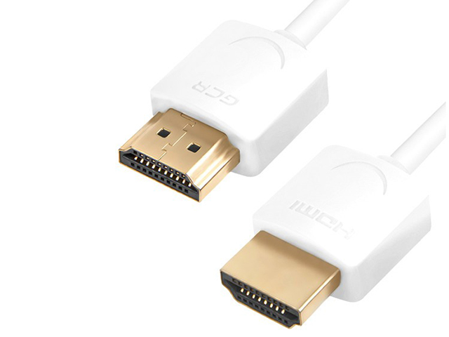 фото Аксессуар greenconnect slim hdmi 2.0 50cm white gcr-51480