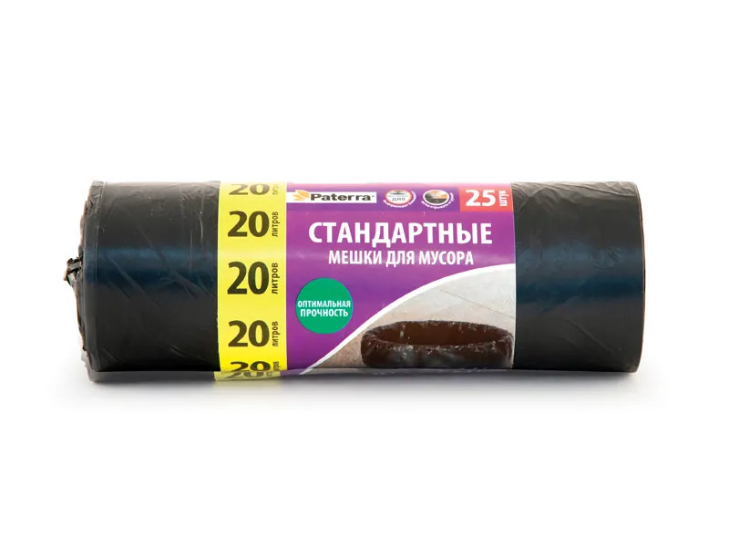 

Пакет Paterra 20L 25шт Black 106-023, 106-023