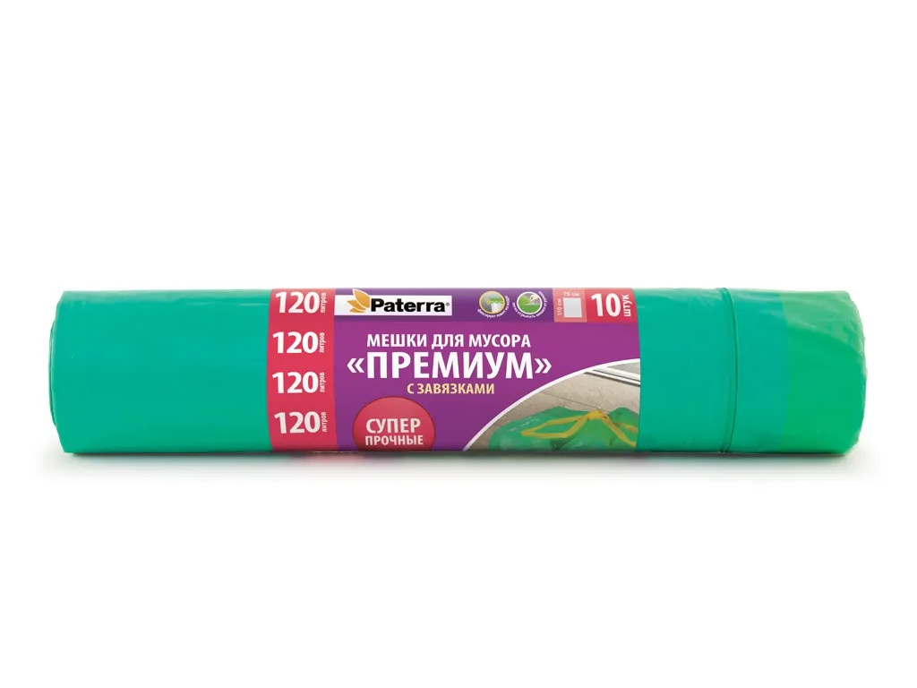 

Пакет Paterra 120L 10шт Green 106-009, 106-009