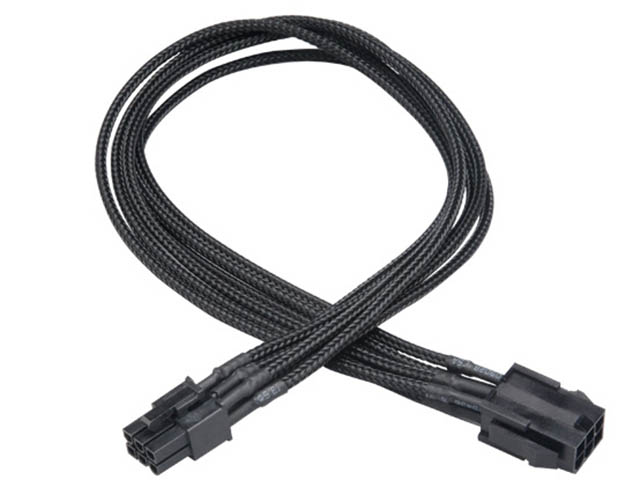 фото Аксессуар кабель питания akasa flexa v6 vga 6-pin 40cm ak-cbpw07-40bk