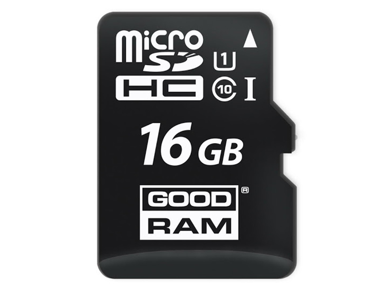 фото Карта памяти 16gb - goodram micro secure digital hc class 10 uhs-i m1aa-0160r12 с переходником под sd