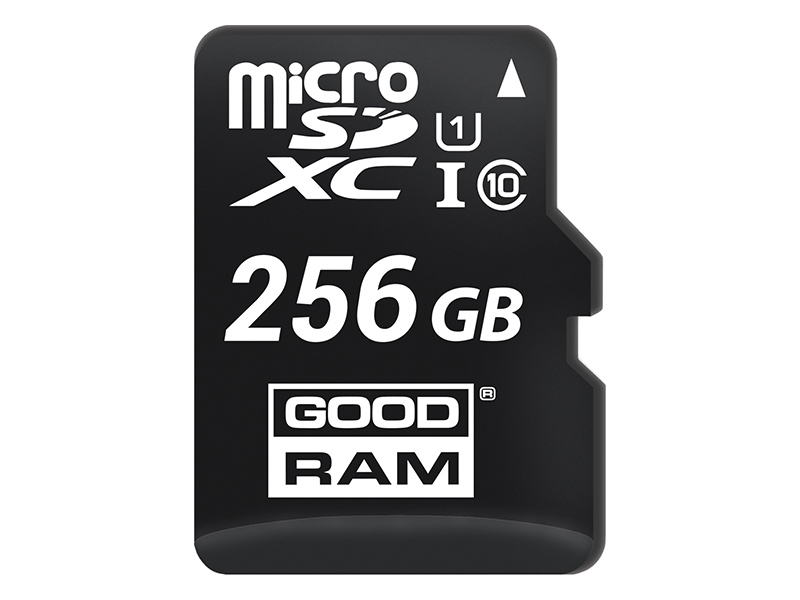 фото Карта памяти 256gb - goodram micro secure digital xc class 10 uhs-i m1aa-2560r12 с переходником под sd