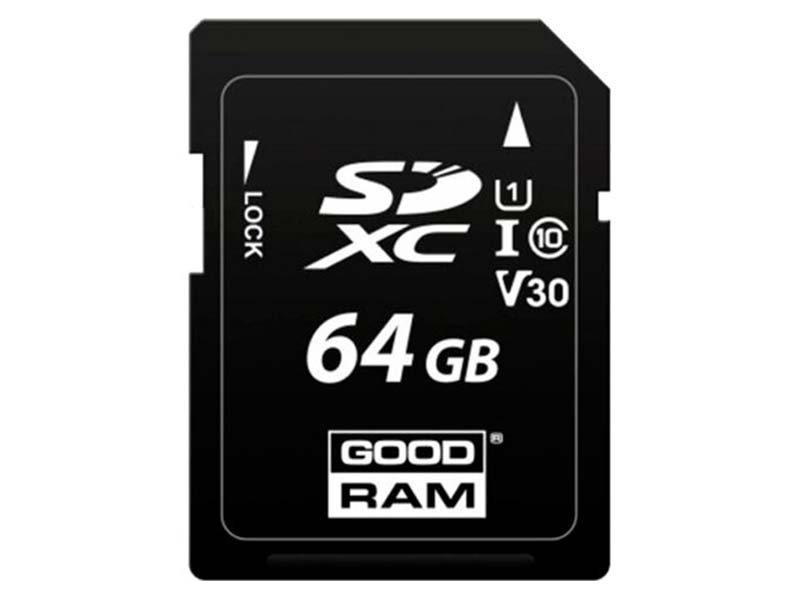 фото Карта памяти 64gb - goodram secure digital xc class 10 uhs-i s1a0-0640r12