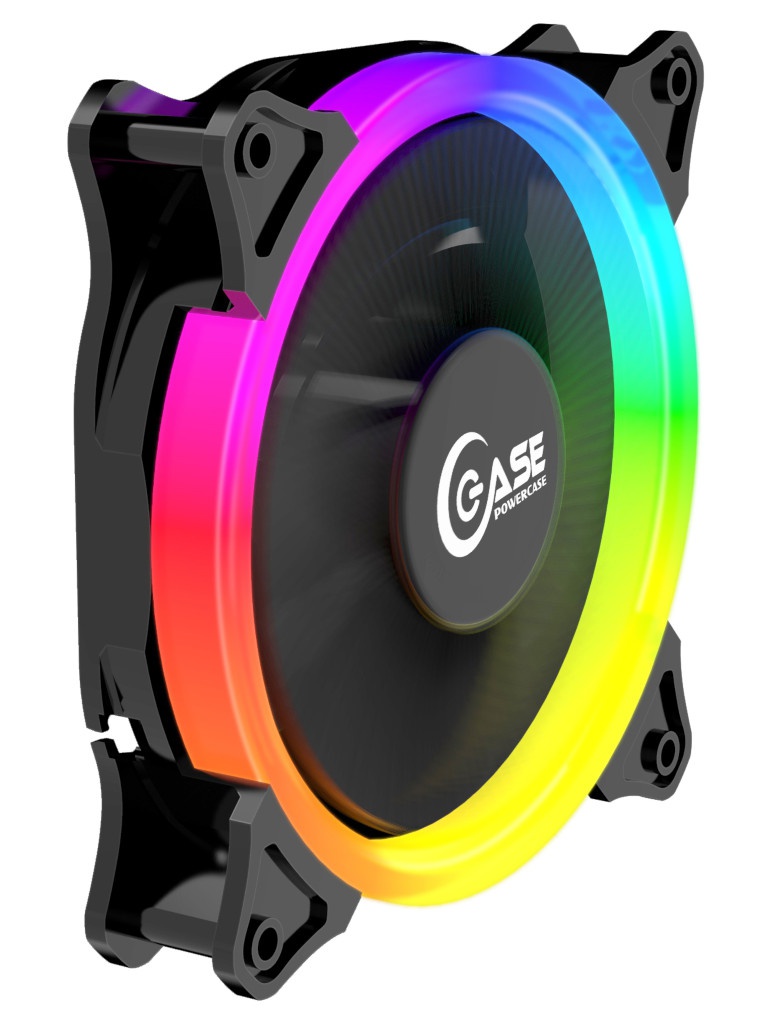 Вентилятор Powercase 120x120x25mm 5 color LED PF1-3+4 powercase kratos ckr a3