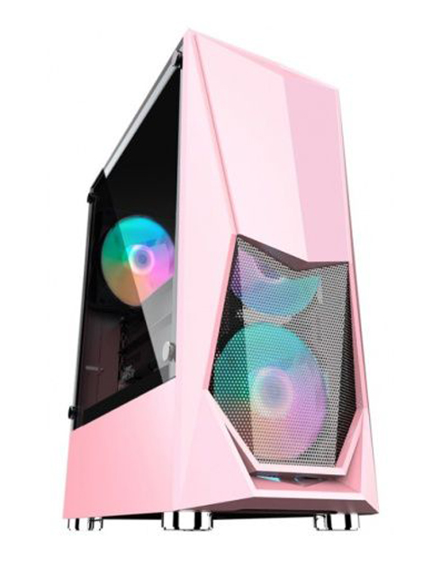 Корпус 1stPlayer DK-3 ATX Tempered Glass Pink DK-3-PK-3G6 цена и фото