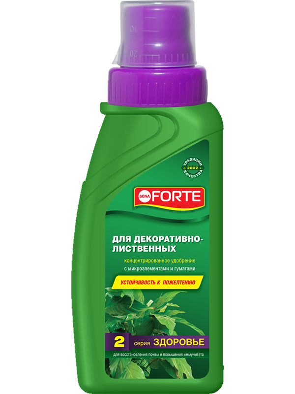 Жидкое удобрение Bona Forte Здоровье для декоративно-лиственных растений 285ml BF21060101