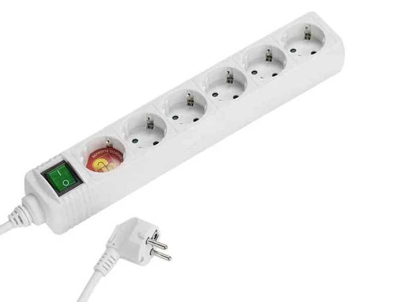 фото Удлинитель vivanco ebls 6w 6 sockets 1.4m white 27018