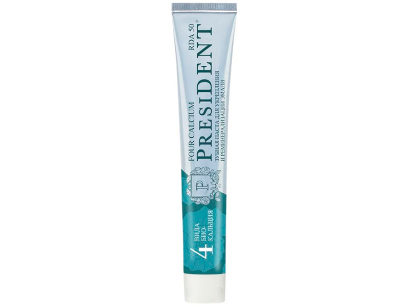 фото Зубная паста president four calcium 75g 110574