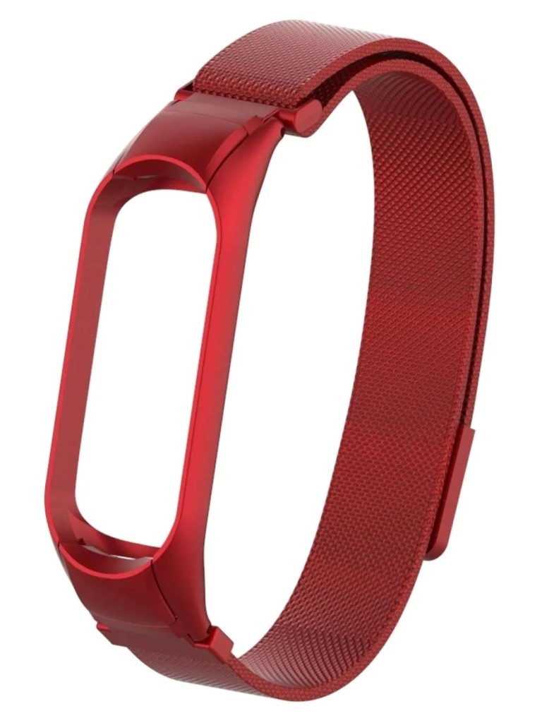 

Aксессуар Ремешок Activ для Xiaomi Mi Band 5 Metal Mesh Strap Red 117558, 117558