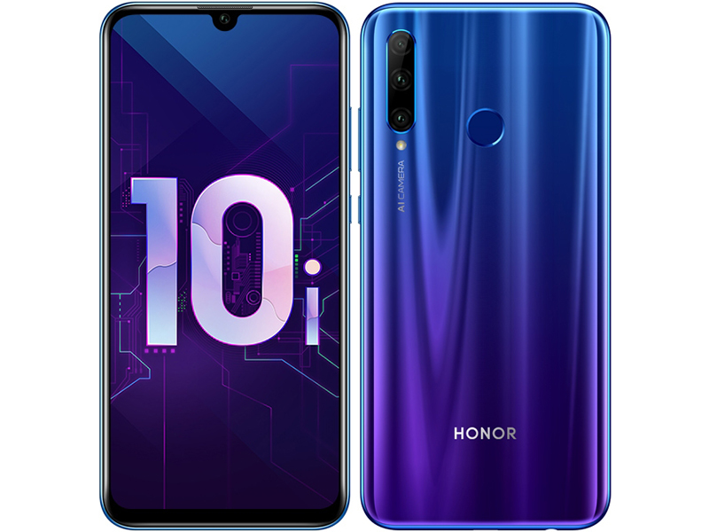 фото Сотовый телефон honor 10i 6/128gb phantom blue выгодный набор + серт. 200р!!!