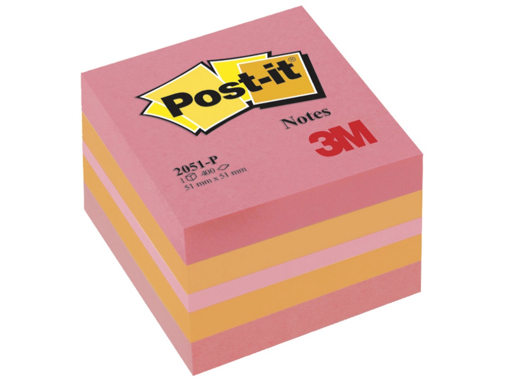 

Стикеры 3M Post-IT Original 51х51mm 400 листов 2051-P, 2051-P