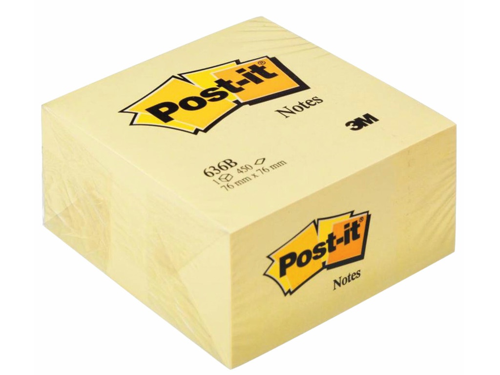 

Стикеры 3M Post-IT Original 76х76mm 450 листов 636-В, 636-B