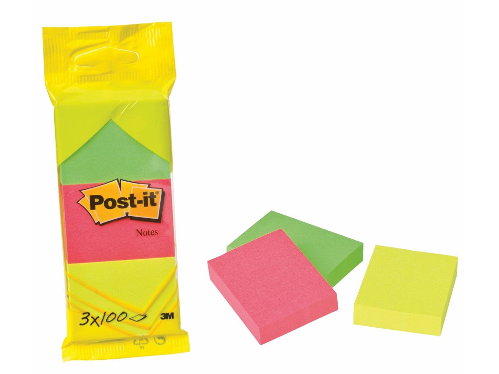 

Стикеры 3M Post-IT Original Неоновая радуга 38х51mm 300 листов 6812, 6812