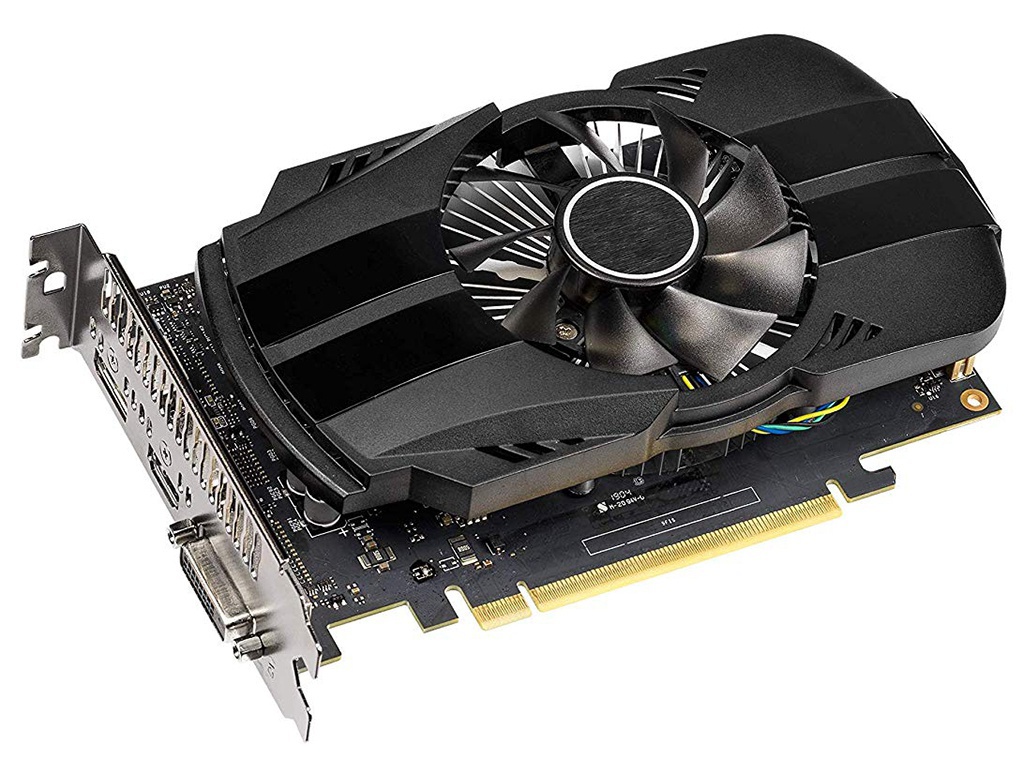 фото Видеокарта asus geforce gtx 1650 1485mhz pci-e 3.0 4096mb 8002mhz 128 bit dp hdmi ph-gtx1650-4g выгодный набор + серт. 200р!!!