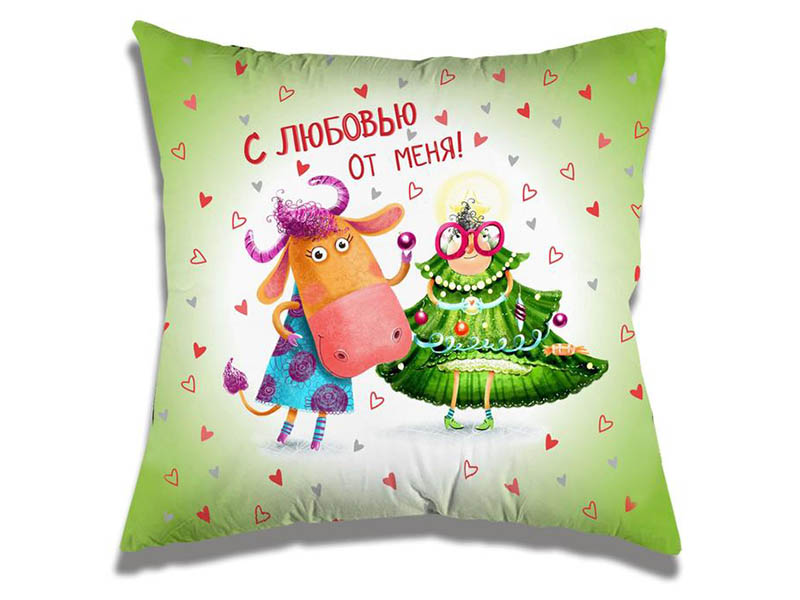 

Подушка Гранд-Стиль Год Быка 35х35cm 5180465, Год Быка