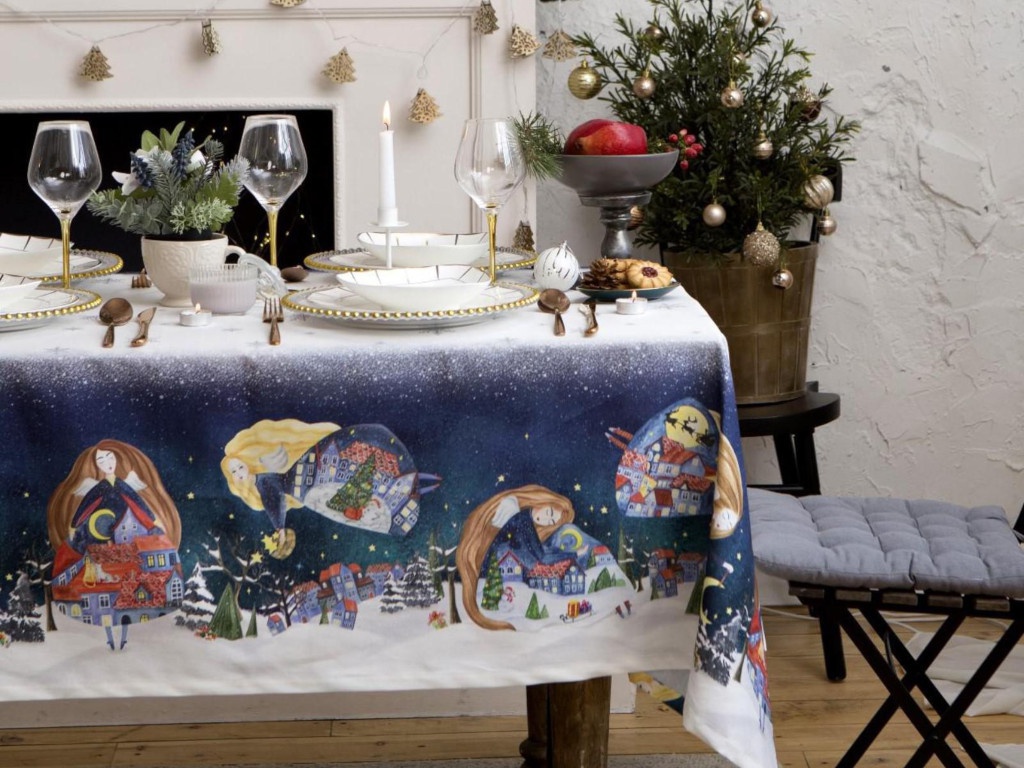 

Скатерть Этель Christmas Night 149x110cm 5035914, Christmas Night