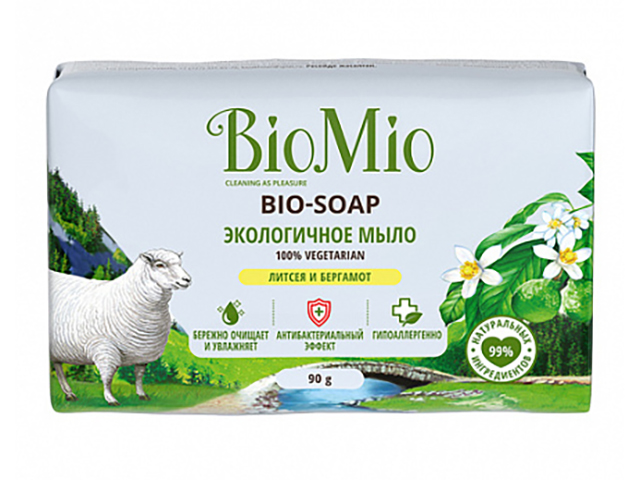 

Мыло экологичное BioMio Bio-Soap Литсея и бергамот 90g 4012197, 4012197