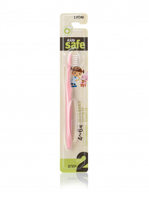 

Зубная щетка CJ Lion Kids Safe 4-6 лет с ионами серебра №2 20g 611554, 611554