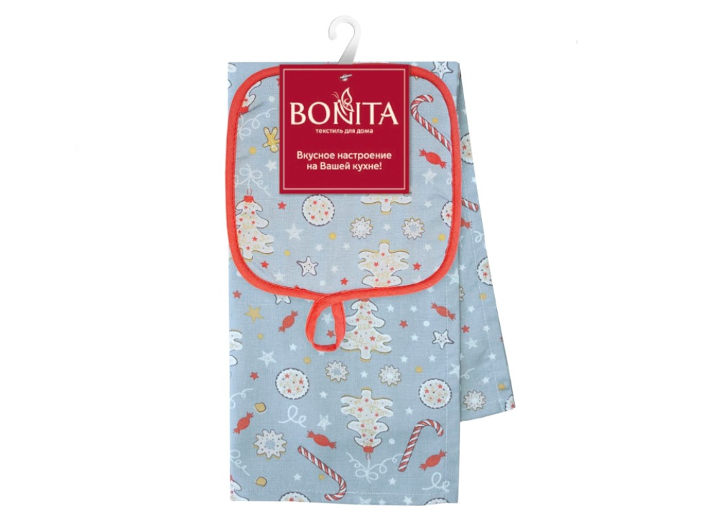 фото Комплект bonita имбирный пряник: полотенце и прихватка 11010820708