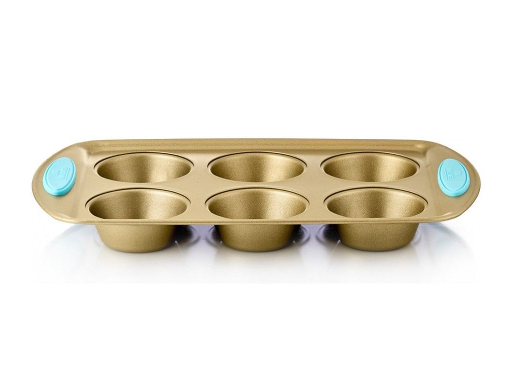 

Форма для маффинов Walmer Crown 6шт 32х19cm Gold W08133219, Crown
