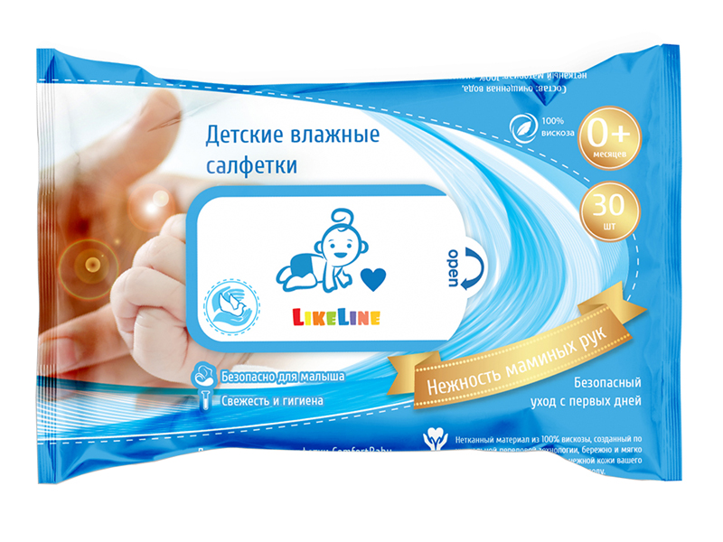 

Салфетки LikeLine Wipes 30шт CBLA0262, CBLA0262