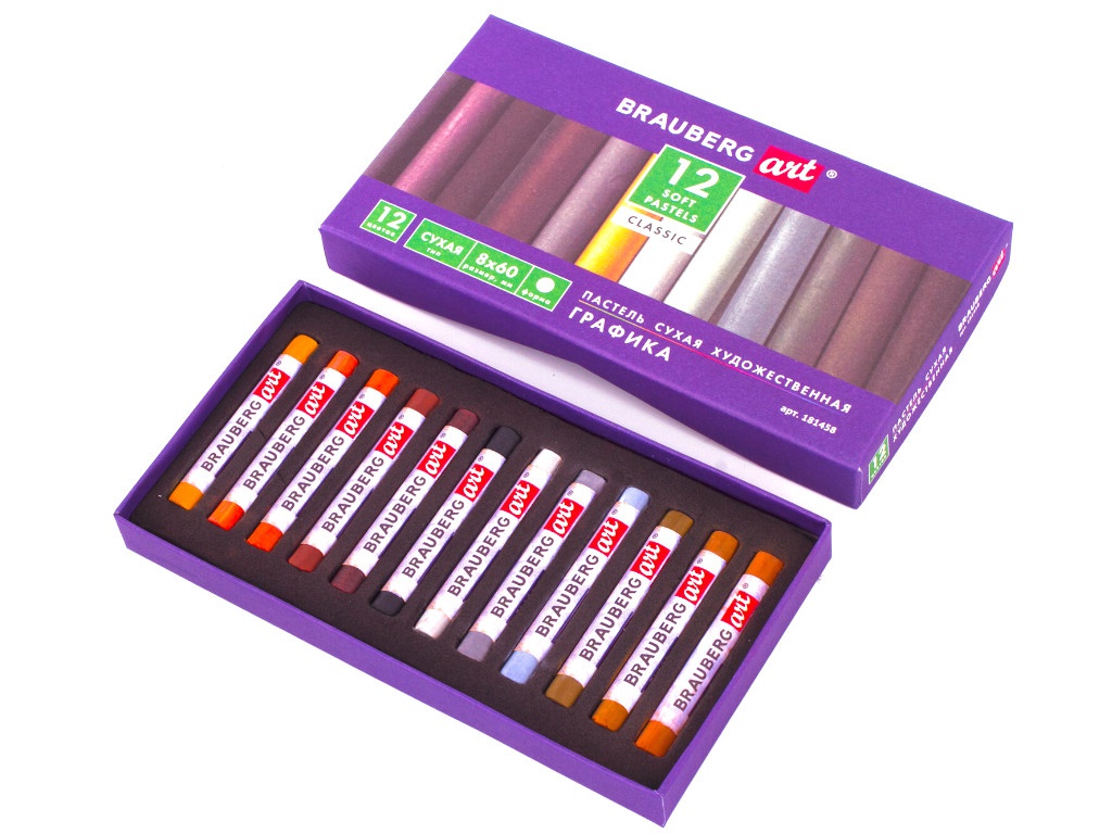 

Пастель Brauberg Art Classic 12 цветов 181458, 181458