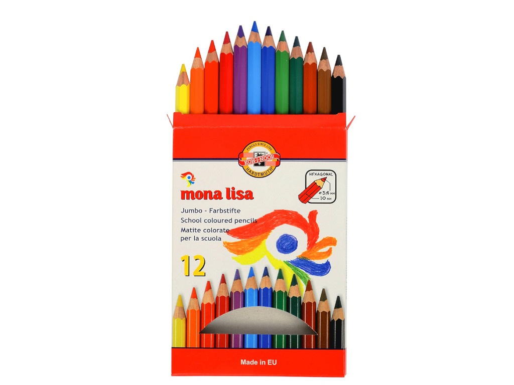 

Карандаши цветные Koh-i-Noor Mona Lisa 12 цветов 3372012007KS, 3372012007KS