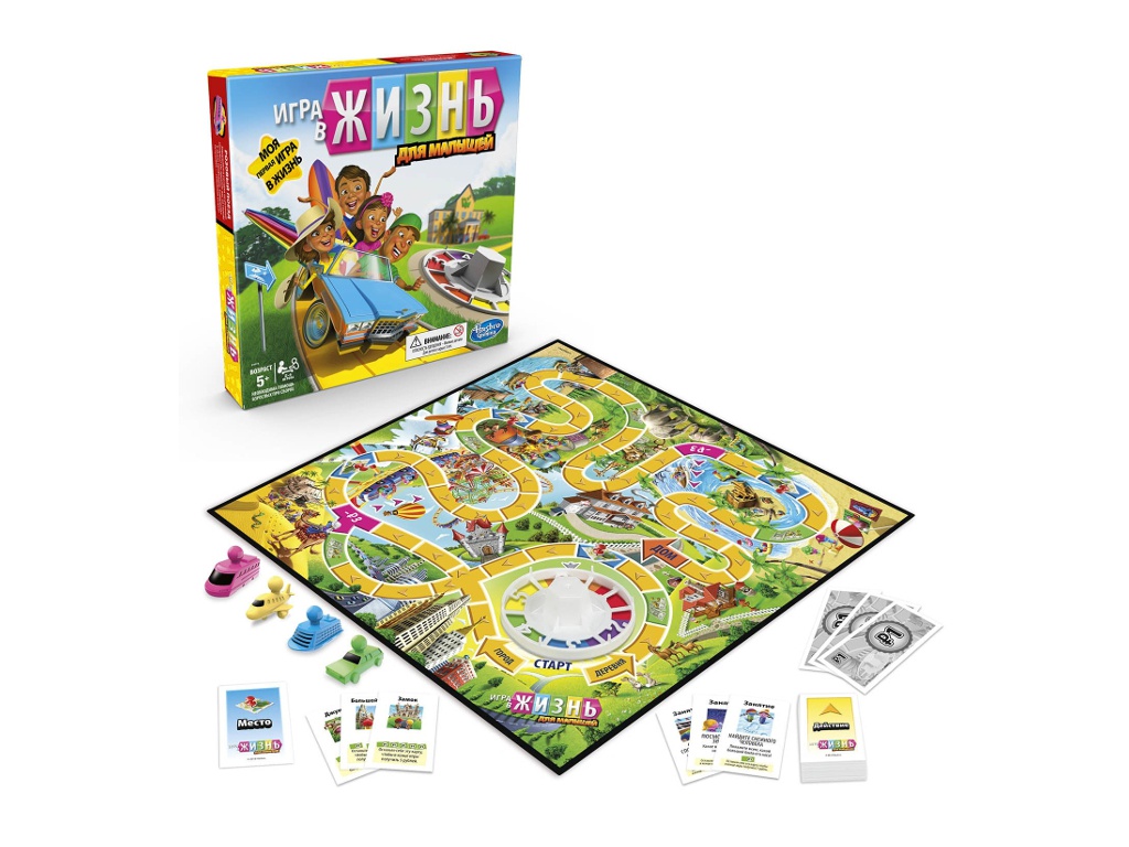 

Игрушка Hasbro Junior Игра в жизнь E6678121, Игра в жизнь