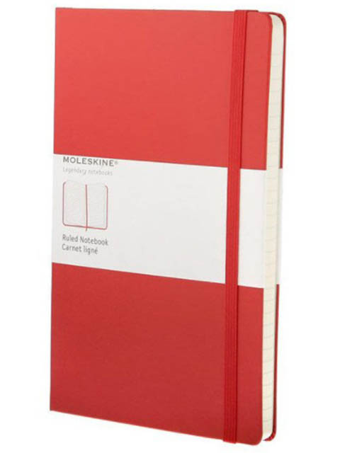 

Блокнот Moleskine Classic Large 130х210mm 120 листов Red QP060R / 385216, QP060R